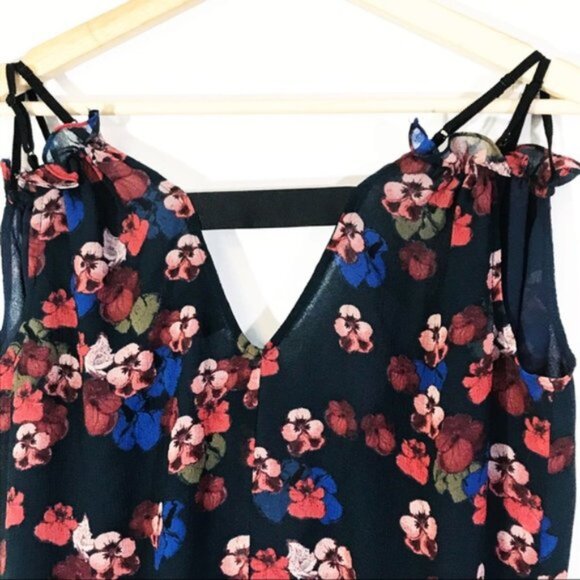 Jessica Simpson floral tank top Sz S - Picture 3 of 9